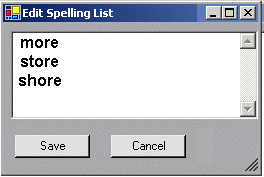 spelling list